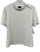 Rag & Bone Size M White Triacetate Short Sleeve T Shirt Button Shoulder Top White / M