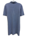 Loro Piana Size L Blue Cotton 1/2 Sleeve Knit Polo Dress Blue / L