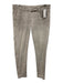 Brunello Cucinelli Size 6 Light Khaki Cotton Blend Mid Rise Pleated Skinny Pants Light Khaki / 6