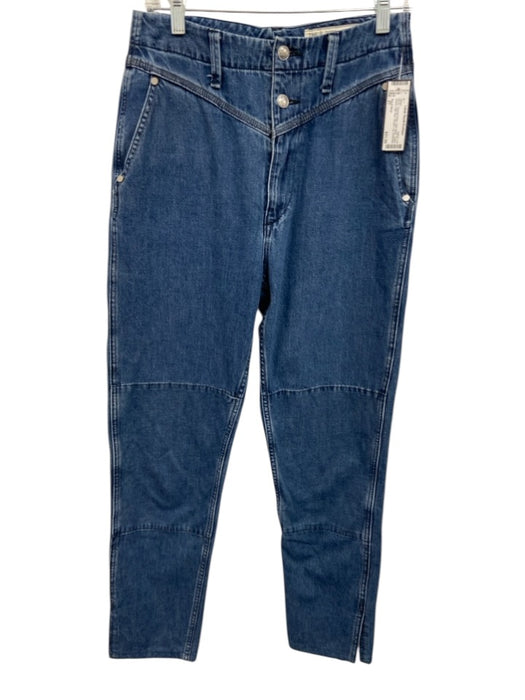 Rag & Bone Size 27 Dark Wash Cotton Denim High Rise Straight Leg Jeans Dark Wash / 27