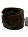 Armani Jeans Brown Leather Suede Distressed Belts Brown / Est M