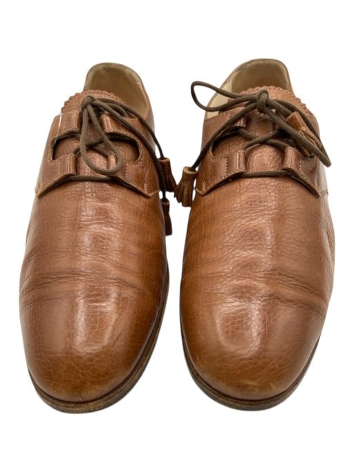 Tacco Footwear Shoe Size 8.5 Camel Brown Leather Cord Leather Tassel Loafers Camel Brown / 8.5