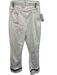 L'agence Size 28 White Cotton Flare Hem Glitter Detail Mid Rise Pants White / 28