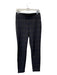 Max Studio Size S Charcoal Polyester Elastic Waist Plaid Terruy Cloth Pants Charcoal / S