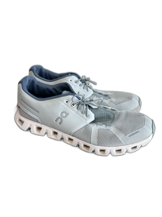 On Cloud Shoe Size 10 Blue Polyester Mesh Detail Round Toe Lace Up Sneaker Shoes Blue / 10