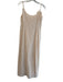 saltwater LUXE Size L Beige Cotton Blend Floral Crochet Lace Side Slit Dress Beige / L
