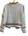 English Factory Size XS Off White Rayon & Nylon Open Front Ribbon Trim Cardigan Off White / XS