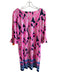 Lilly Pulitzer Size S Pink & Navy Rayon Blend Boat Neck 1/2 Sleeve Dress Pink & Navy / S