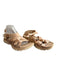 Bionica Shoe Size 9 Tan Manmade Material Open Toe & Heel Velcro Platform Shoes Tan / 9