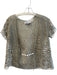 Sophie Chang Size Est S Army Green No Fabric Tag Crochet Tie Front Cardigan Army Green / Est S