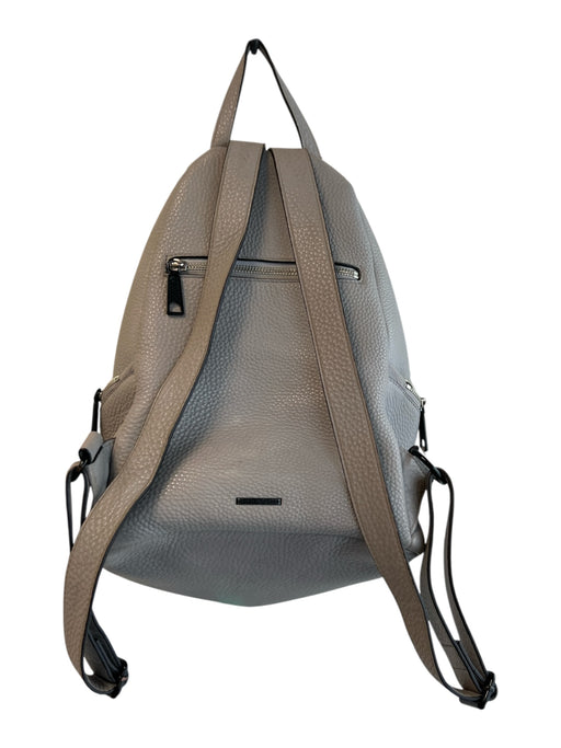 Rebecca Minkoff Elephant Grey Pebble Leather Gunmetal Hardware Tassel Backpack Elephant Grey