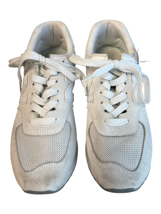 New Balance Shoe Size 10 Gray Suede Knit Lace Up Platform Runner Shoes Gray / 10