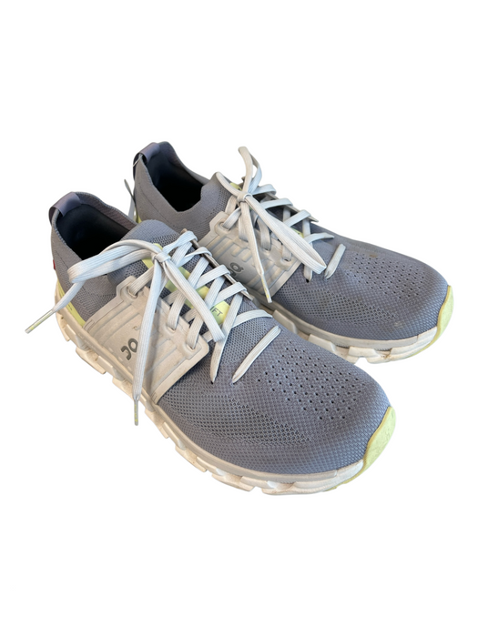 On Cloud Shoe Size 10.5 Purple & Green Manmade Material Lace Up Perforated Shoes Purple & Green / 10.5
