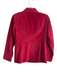 Bernardo Size S Red Leather Suede Collared Zip Front Long Sleeve Jacket Red / S