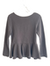 Ganni Size S Black Cotton Waffle Knit Zip Front Long Sleeve Scoop neck Jacket Black / S