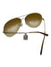 Oliver Peoples Gold Metal Gradient Aviator Sunglasses Gold
