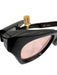 Jacques Marie Mage Black Acetate Tinted Cat Eye Sunglasses Black