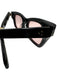 Jacques Marie Mage Black Acetate Tinted Cat Eye Sunglasses Black