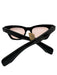 Jacques Marie Mage Black Acetate Tinted Cat Eye Sunglasses Black