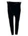 Spanx Size M Black Polyester Blend Velvet mid rise Leggings Black / M