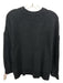 ALLSAINTS Size XS Charcoal Gray Cotton Ribbed Knit Grommet Crew Neck Sweater Charcoal Gray / XS