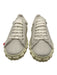 Stuart Weitzman Shoe Size 6.5 White & Cream Leather Faux Fur Trim Sneakers White & Cream / 6.5