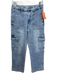 Vervet Size 27 Acid Wash Cotton Denim High Rise Cargo distressed Jeans Acid Wash / 27
