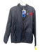 K Way Size S Navy Blue Nylon Patch Full ZIp Hooded Rain Jacket Navy Blue / S