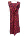 Farm Rio Size Small Pink, Orange, Purple Cotton Blend Abstract Midi Dress Pink, Orange, Purple / Small