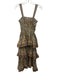 Cleobella Size XS Yellow, Blue, Brown Cotton Sleeveless Abstract Paisley Dress Yellow, Blue, Brown / XS