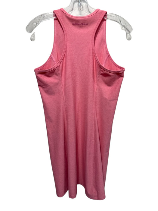 Outdoor Voices Size L Pink Polyester Sleeveless Heathered Knee Length Dress Pink / L