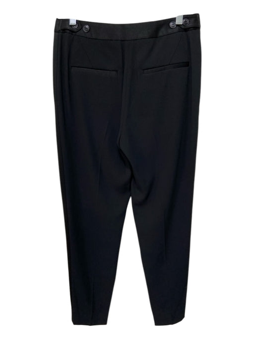 Rag & Bone Size 2 Black Triacetate & Polyester Zip Detail Pants Black / 2