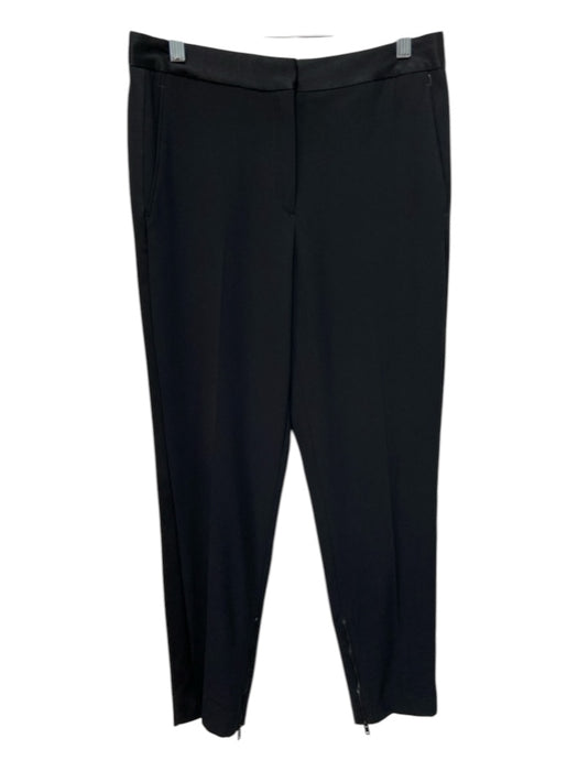 Rag & Bone Size 2 Black Triacetate & Polyester Zip Detail Pants Black / 2