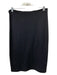 St. John Caviar Size 2 Black Wool & Rayon Side Zip Skirt Black / 2