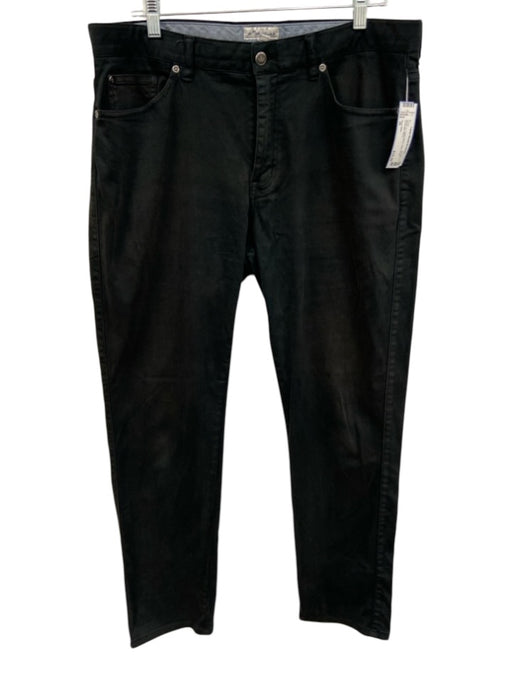 Peter Millar Size 36 Black Cotton Blend Solid Khaki Men's Pants Black / 36