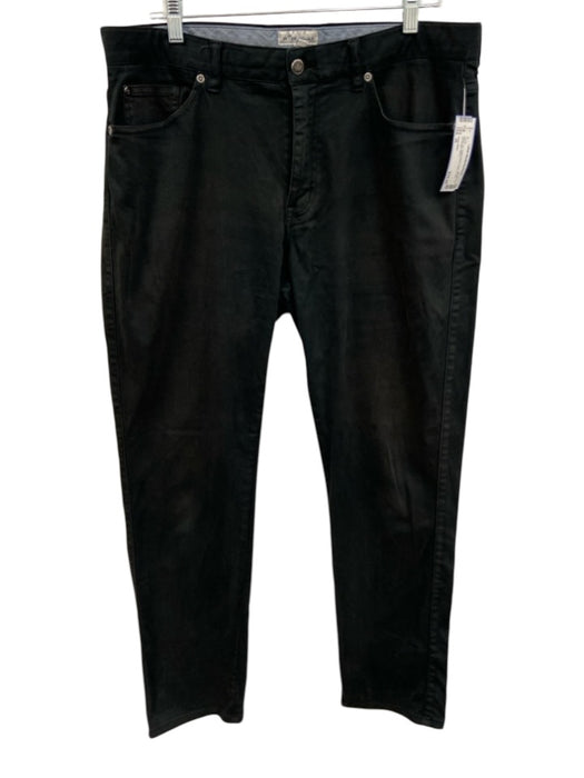 Peter Millar Size 36 Black Cotton Blend Solid Khaki Men's Pants Black / 36
