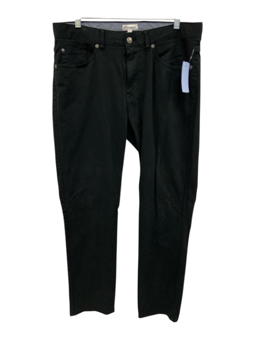 Peter Millar Size 34 Black Cotton Solid Khakis Men's Pants Black / 34