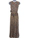 Zimmermann Size 1/S Beige & Multi Cotton Marled Open Knit Sleeveless Skirt Set Beige & Multi / 1/S