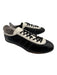 Y-3 Adidas Shoe Size 9 Black & White Leather Lace Up Low Top Sneakers Black & White / 9
