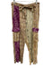 Zara Size M/L Beige & Purple Print Viscose Abstract Floral Skirt Set Beige & Purple Print / M/L