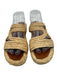 Clergerie Shoe Size 36.5 Beige Raffia Woven Cut Outs Slip On Sandals Beige / 36.5