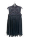 Free People Size S Charcoal Gray Polyester Sleeveless Back Zip Lace Detail Dress Charcoal Gray / S