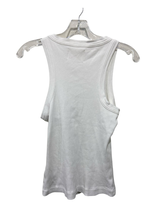 Citizens of Humanity Size XS White Organic Cotton Ribbed Sleeveless Top White / XS