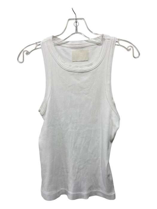 Citizens of Humanity Size XS White Organic Cotton Ribbed Sleeveless Top White / XS