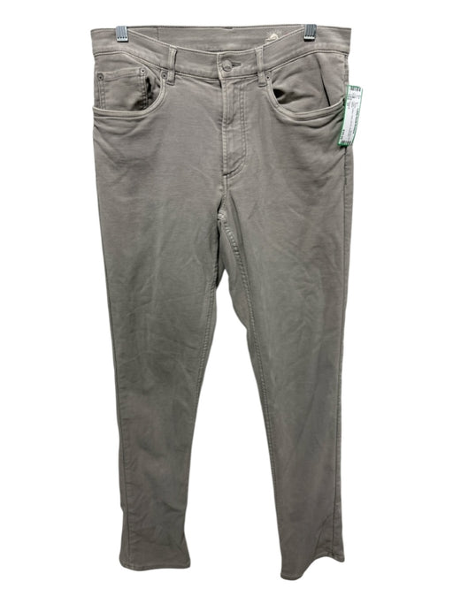 Faherty Size 31 Gray Cotton Solid Zip Fly Men's Pants Gray / 31