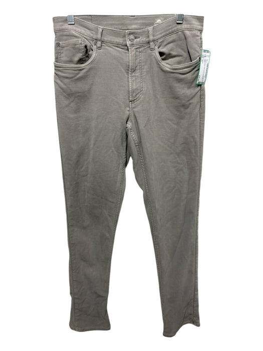 Faherty Size 31 Gray Cotton Solid Zip Fly Men's Pants Gray / 31
