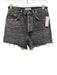 Agolde Size 25 Gray Wash Cotton Denim Button Fly Raw Hem Shorts Gray Wash / 25