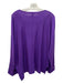 Eileen Fisher Size L Purple Tencel & Lyocell Boat Neck High Low Long Sleeve Top Purple / L