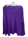 Eileen Fisher Size L Purple Tencel & Lyocell Boat Neck High Low Long Sleeve Top Purple / L