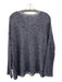 Eileen Fisher Size L Gray Black & White Organic Linen & Organic Cotton Top Gray Black & White / L